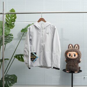 Arc’teryx White and Gray Solano Hoody Jacket Men's